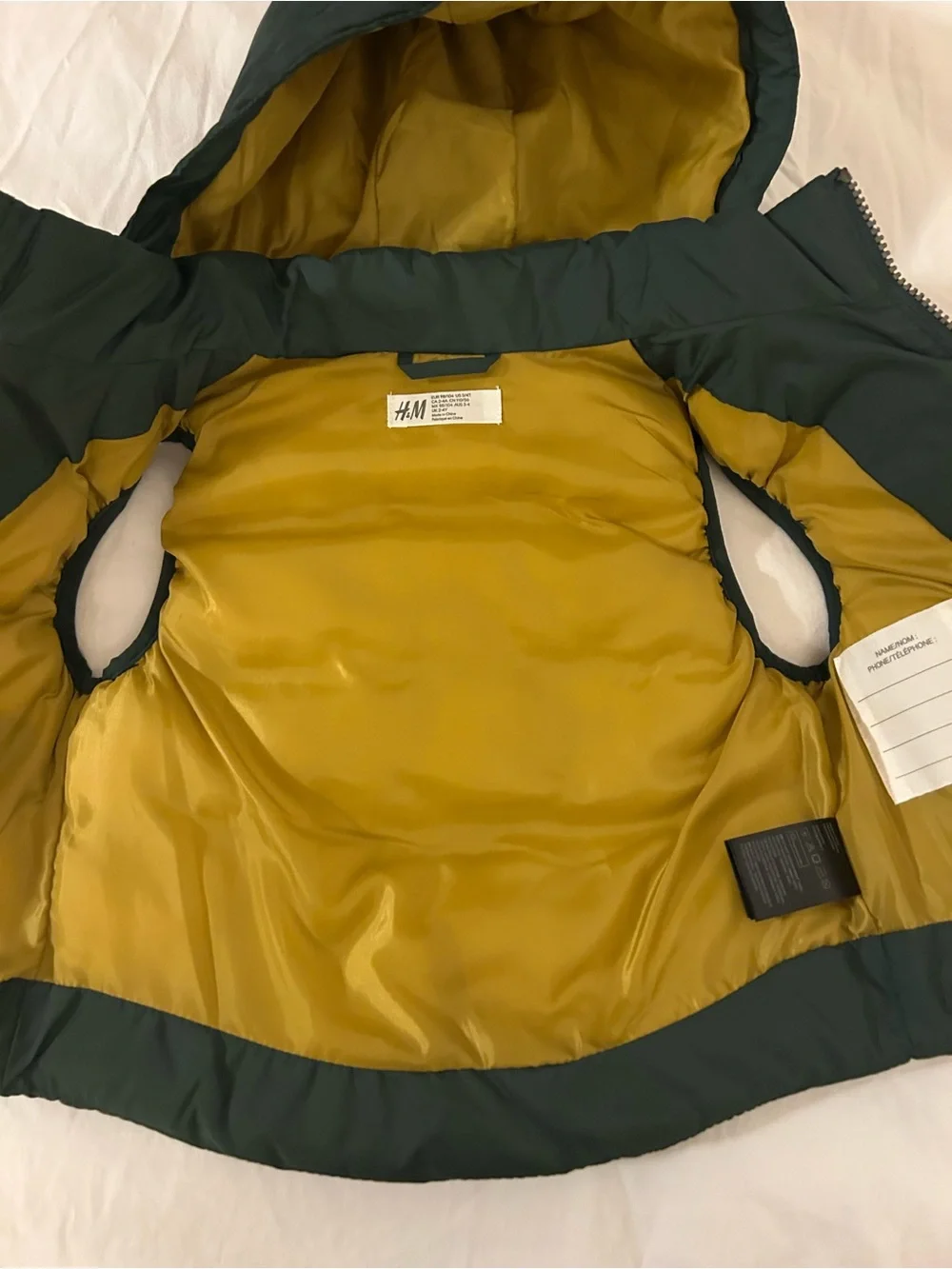 H&M sleeveless puffer